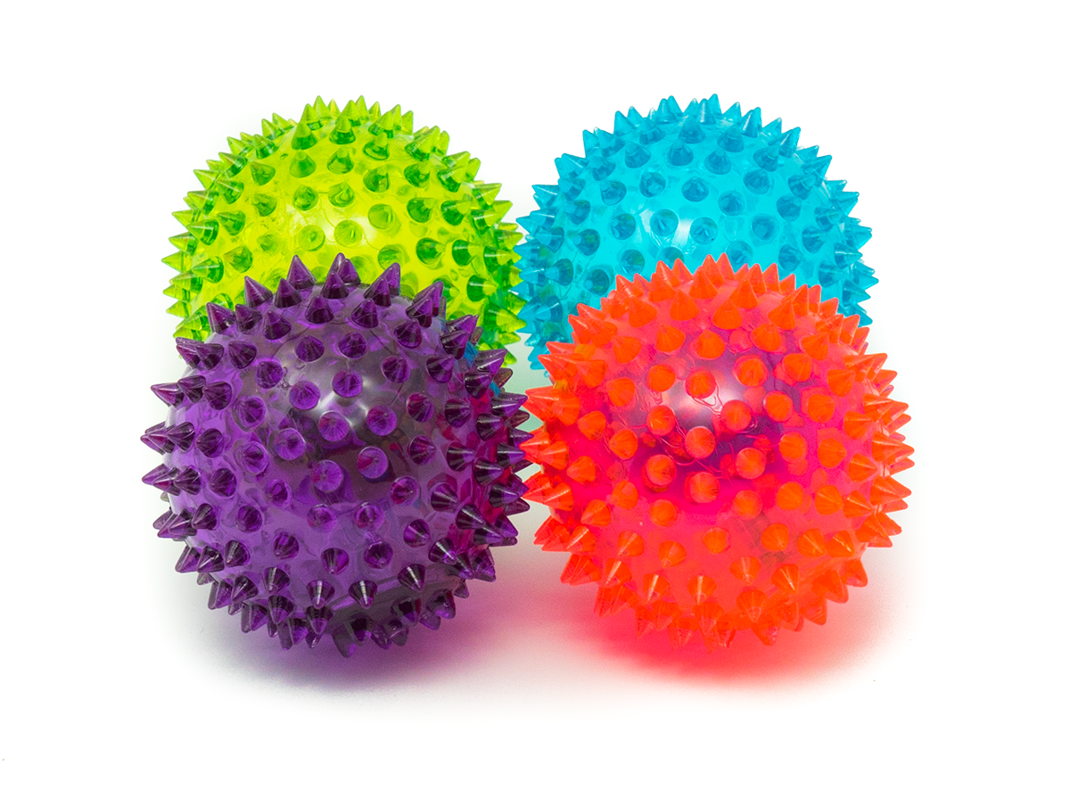bouncy balls with spikes
